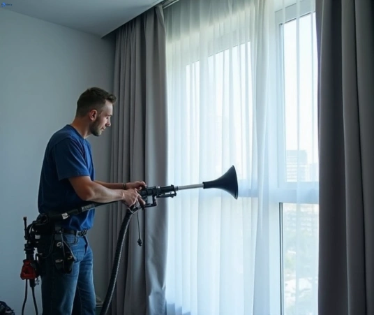 Professional commercial curtain cleaning process equipment Matty Curtain Cleaning hopetoun-park-vic