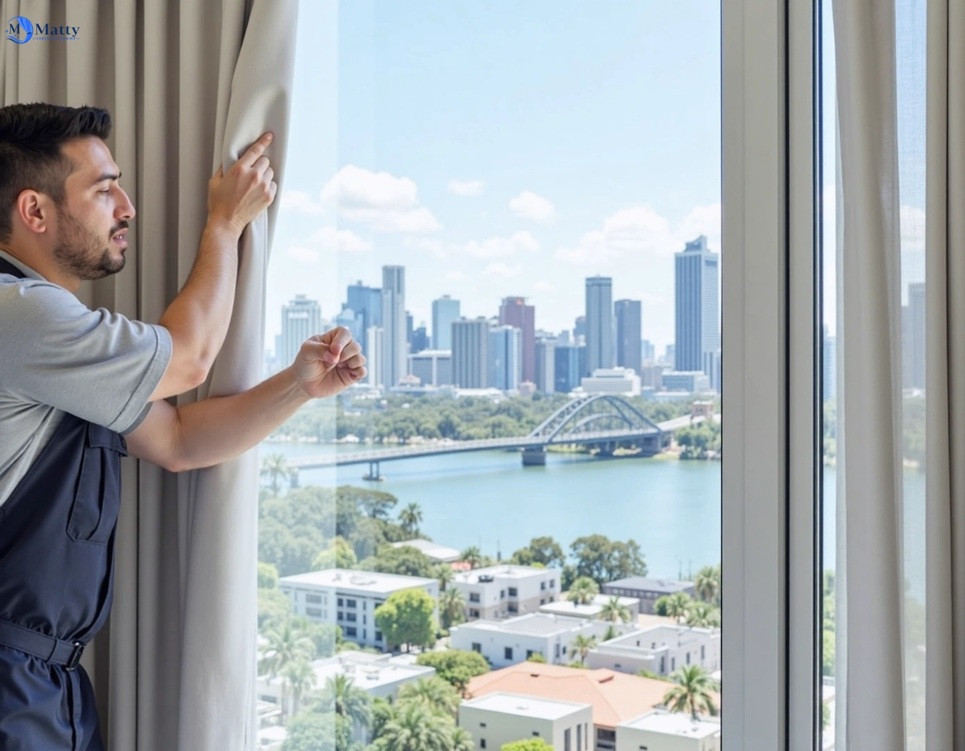 Professional curtain steam cleaning service hopetoun-park-vic QLD by Matty Curtain Cleaning