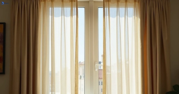 Dusty and dull curtains in hopetoun-park-vic before steam cleaning